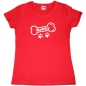 Preview: Fun Damen T-Shirt - Hundeknochen mit Wunschname