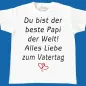 Preview: Kinder T-Shirt mit Aufdruck Vatertag