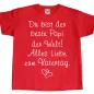Preview: Kinder T-Shirt mit Aufdruck Vatertag