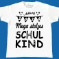 Preview: Kinder T-Shirt mit Aufdruck Einschulung