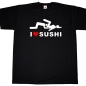 Preview: T‑Shirt mit dem Spruch „I love Sushi“