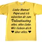 Preview: Kinder T-Shirt mit Druck Valentinstag