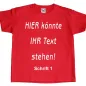 Preview: Kinder T-Shirt Individuelle Textwahl - Personalisiert
