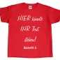 Preview: Kinder T-Shirt mit Wunschtext - individuelle Textwahl