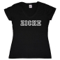 Preview: Damen T-Shirt mit V-Ausschnitt - Zicke