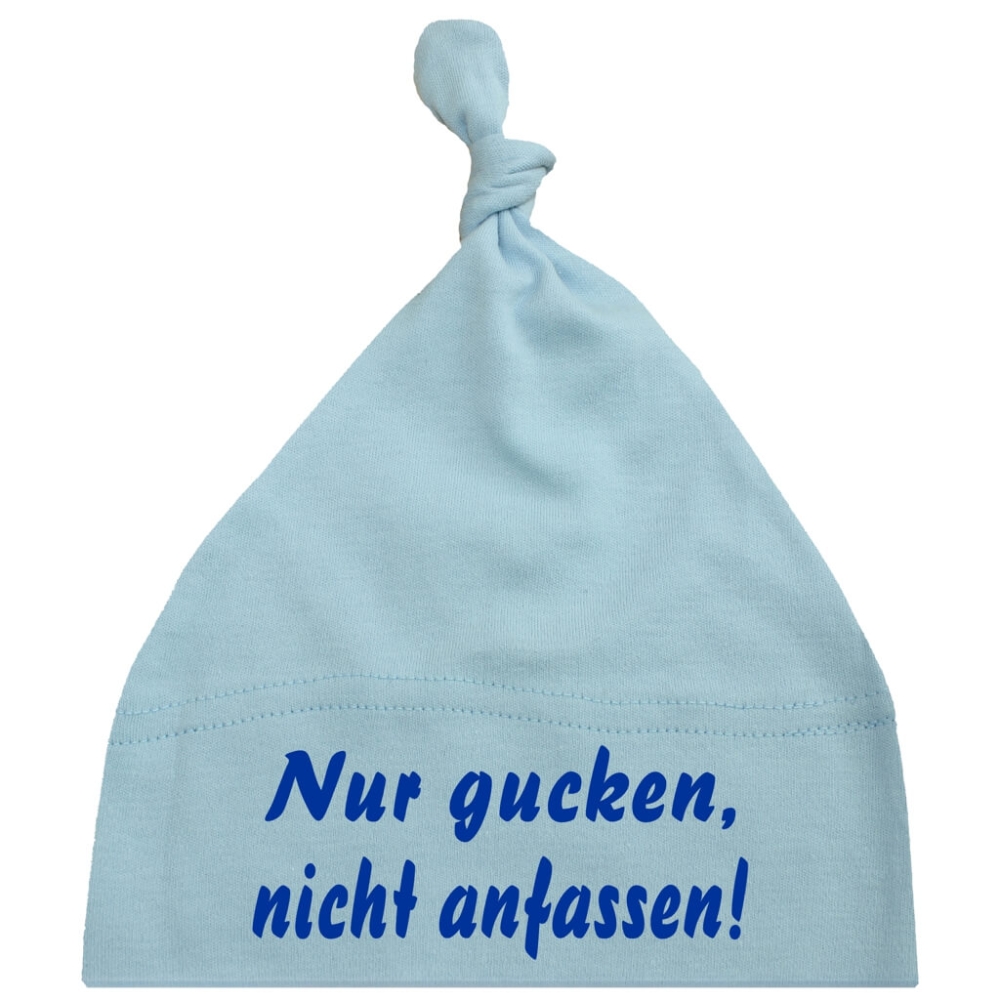 Preview: Babymütze mit Spruch - Nicht anfassen