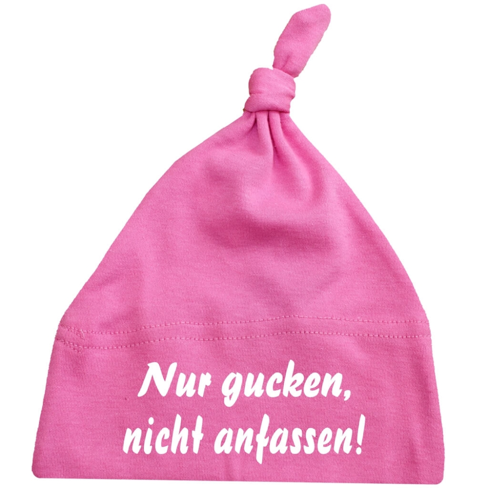 Preview: Babymütze mit Spruch - Nicht anfassen