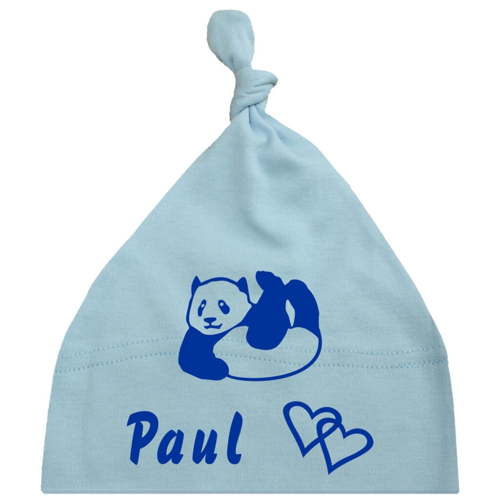 Preview: Babymütze mit Wunschname und Grafiken