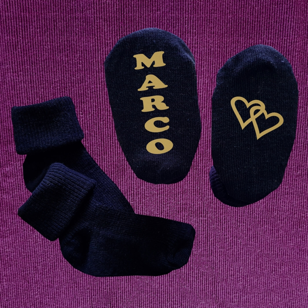 Babysocken mit Grafik