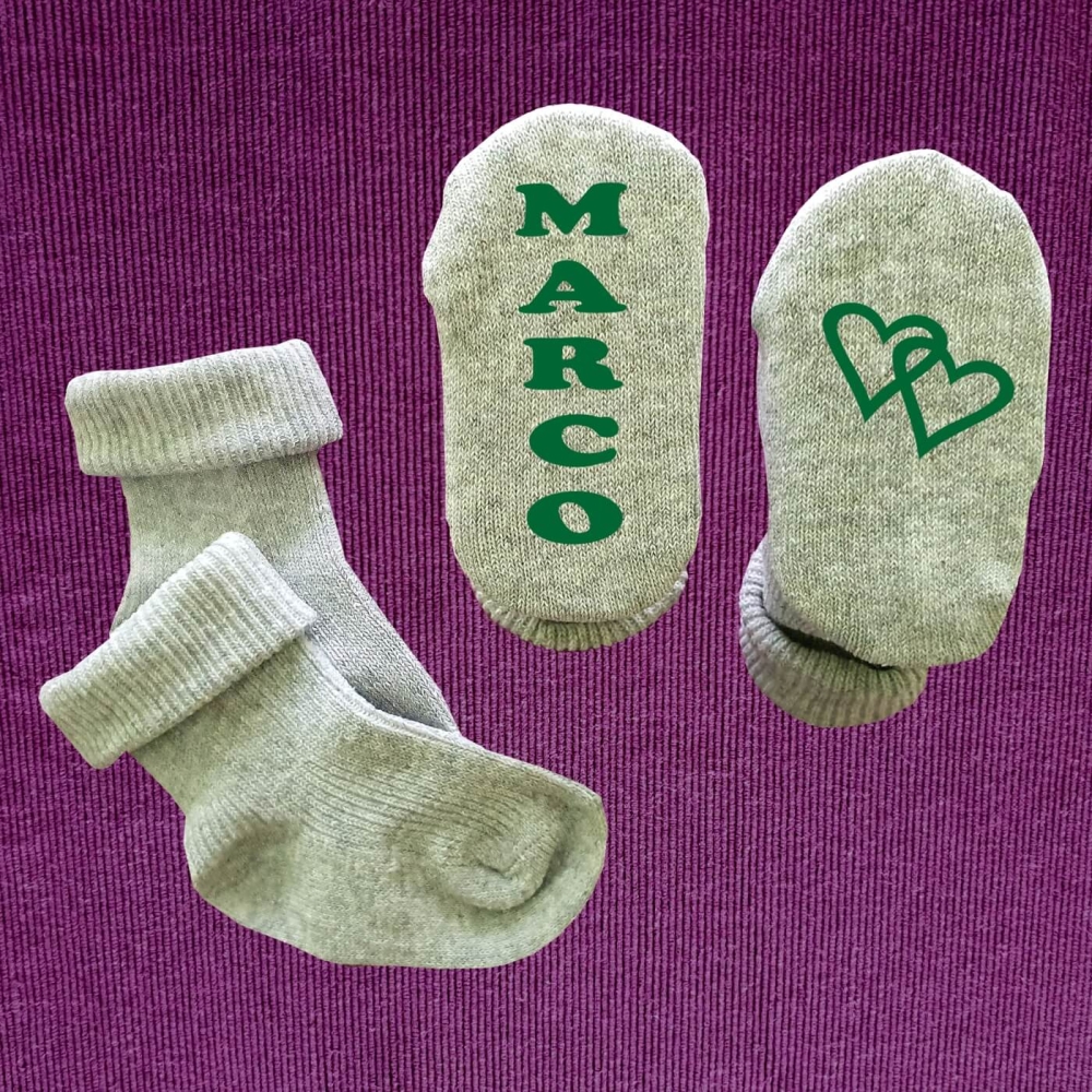 Babysocken mit Wunschname