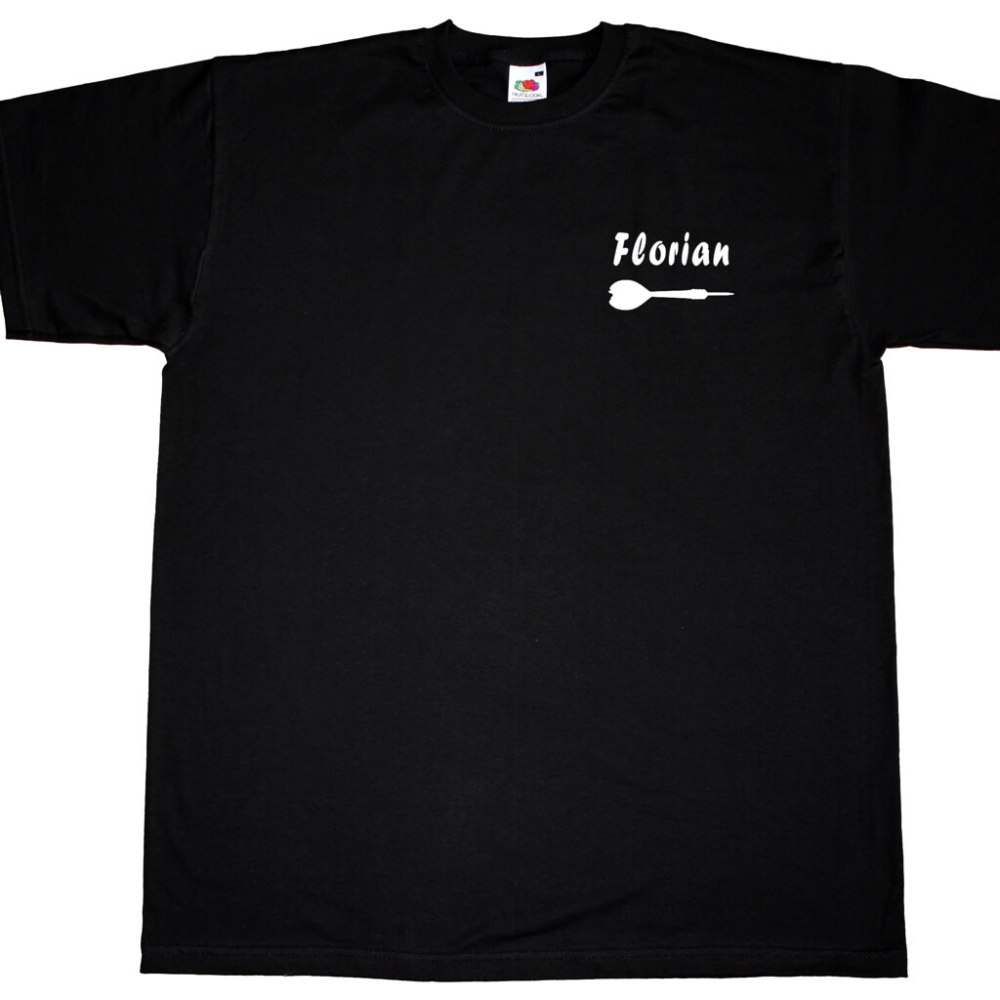 Basic T-Shirt Dartscheibe mit Vereinsnamen