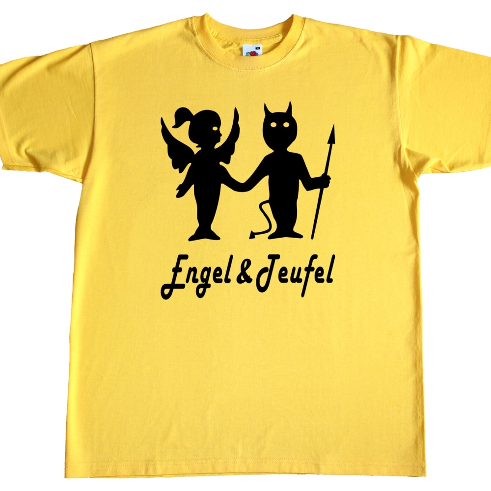 Kinder T-Shirt Engel und Teufel