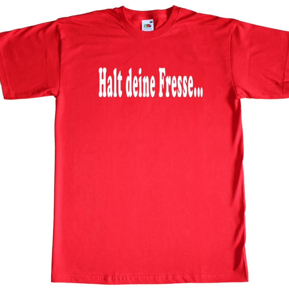 Preview: Fun Herren T-Shirt - Halt deine Fresse