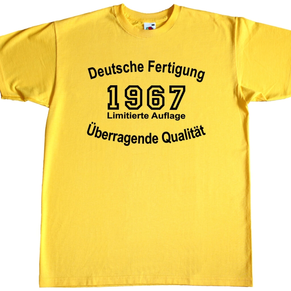 Fun Herren T-Shirt - Geburtsjahr frei wählbar