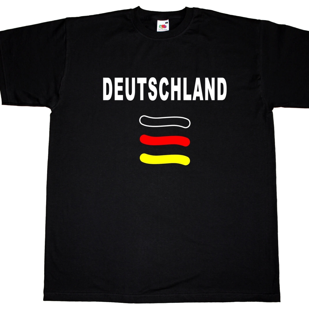 Preview: Herren T-Shirt - Germany - Deutschland - Streifen
