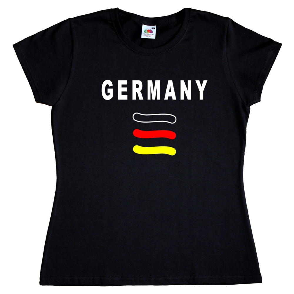 Preview: Fun Damen T-Shirt - Deutschland - Germany
