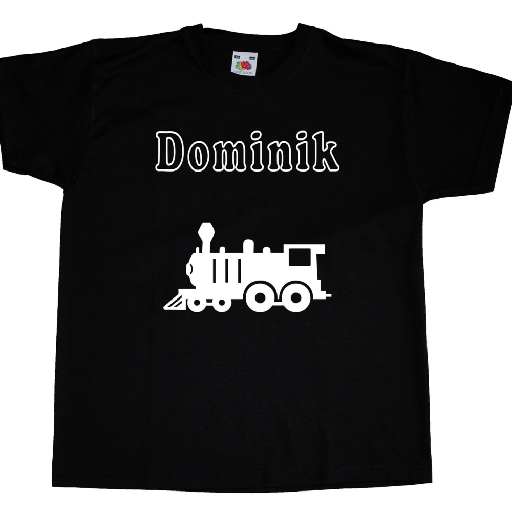 Preview: Kinder T-Shirt mit Lokomotive