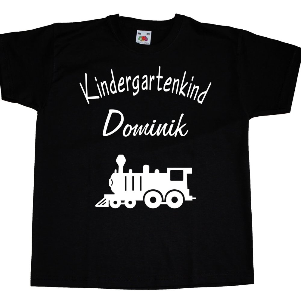 Preview: Kinder T-Shirt mit Lokomotive