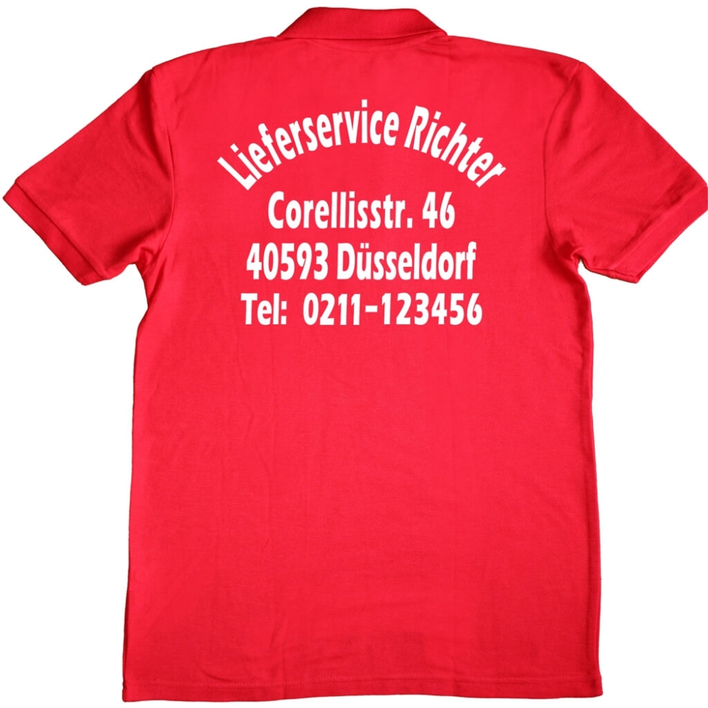 Polo Shirt mit Werbedruck