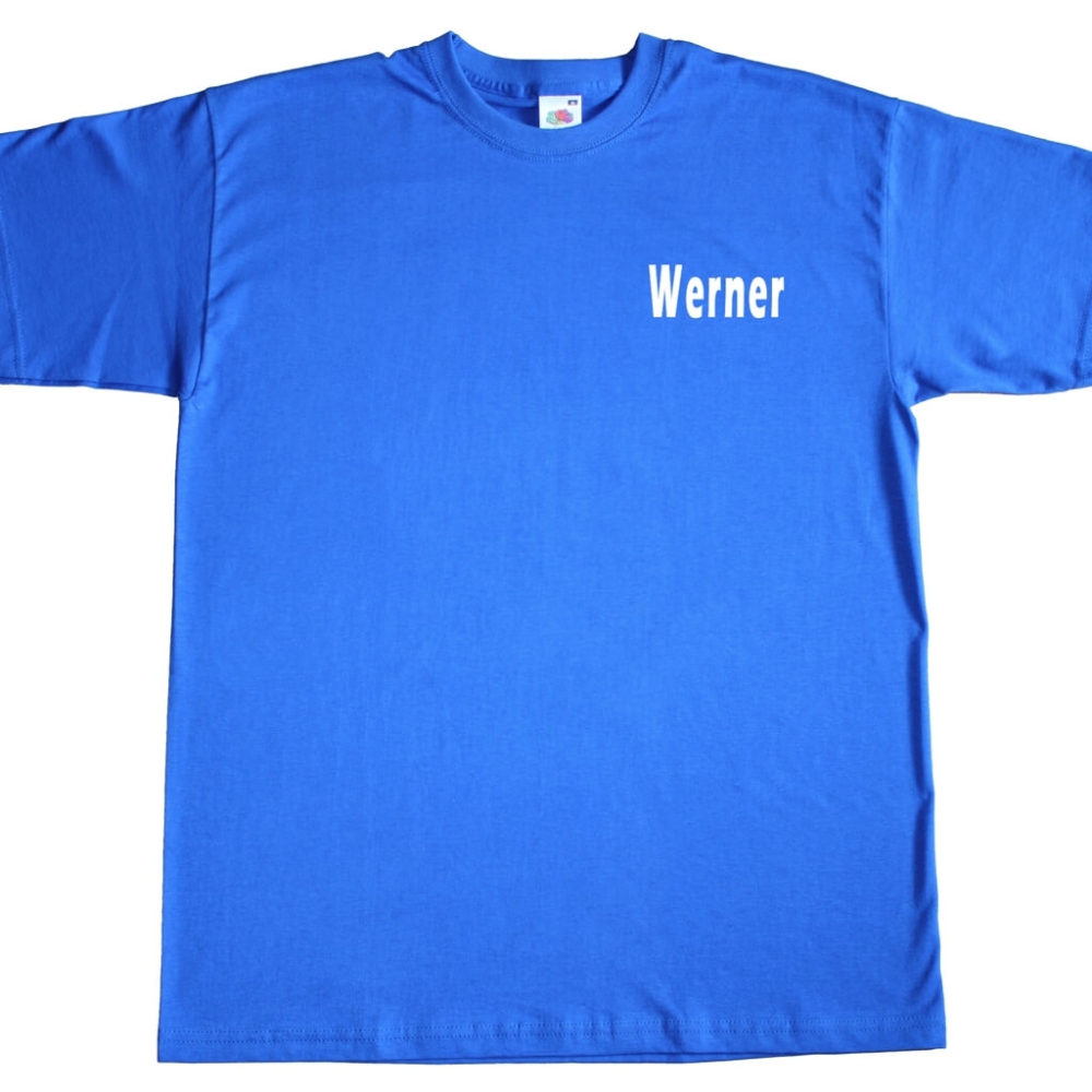 Preview: T-Shirt mit Werbedruck - Lieferservice Lieferdienst