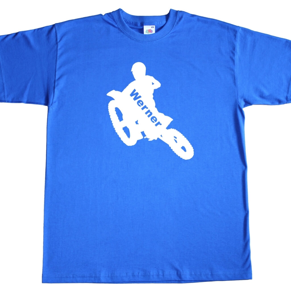 Preview: Herren T-Shirt - Enduro Motocross mit Wunschname