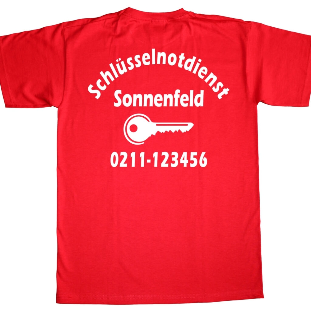 Herren T-Shirt Werbedruck