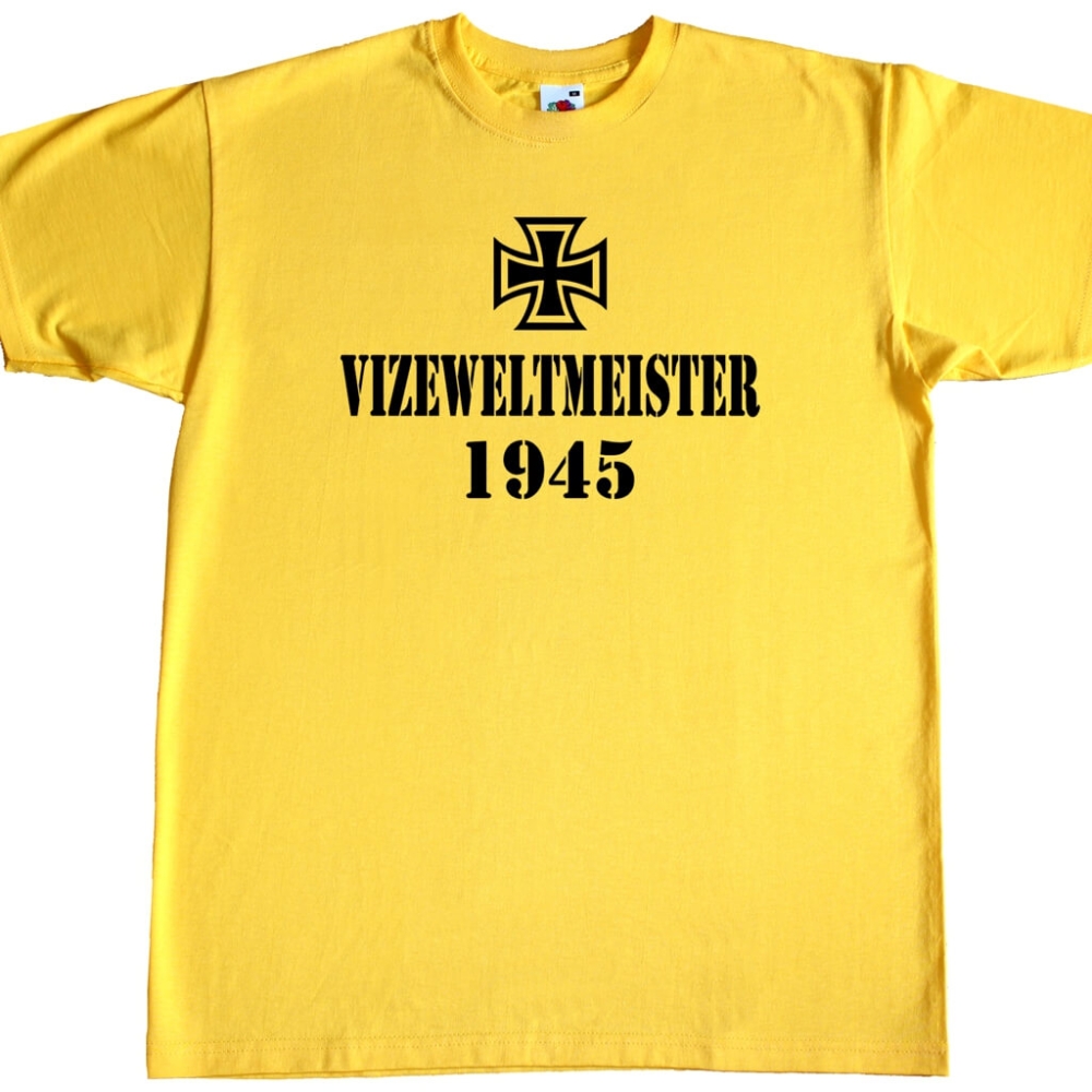 Witziges T-Shirt mit Druck Vizeweltmeister 1945