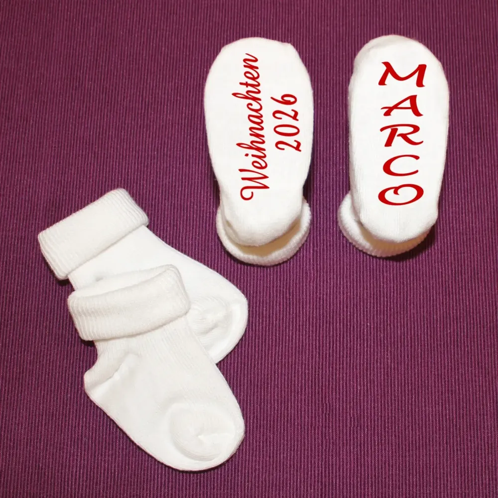Preview: Babysocken Weihnachten Geschenk