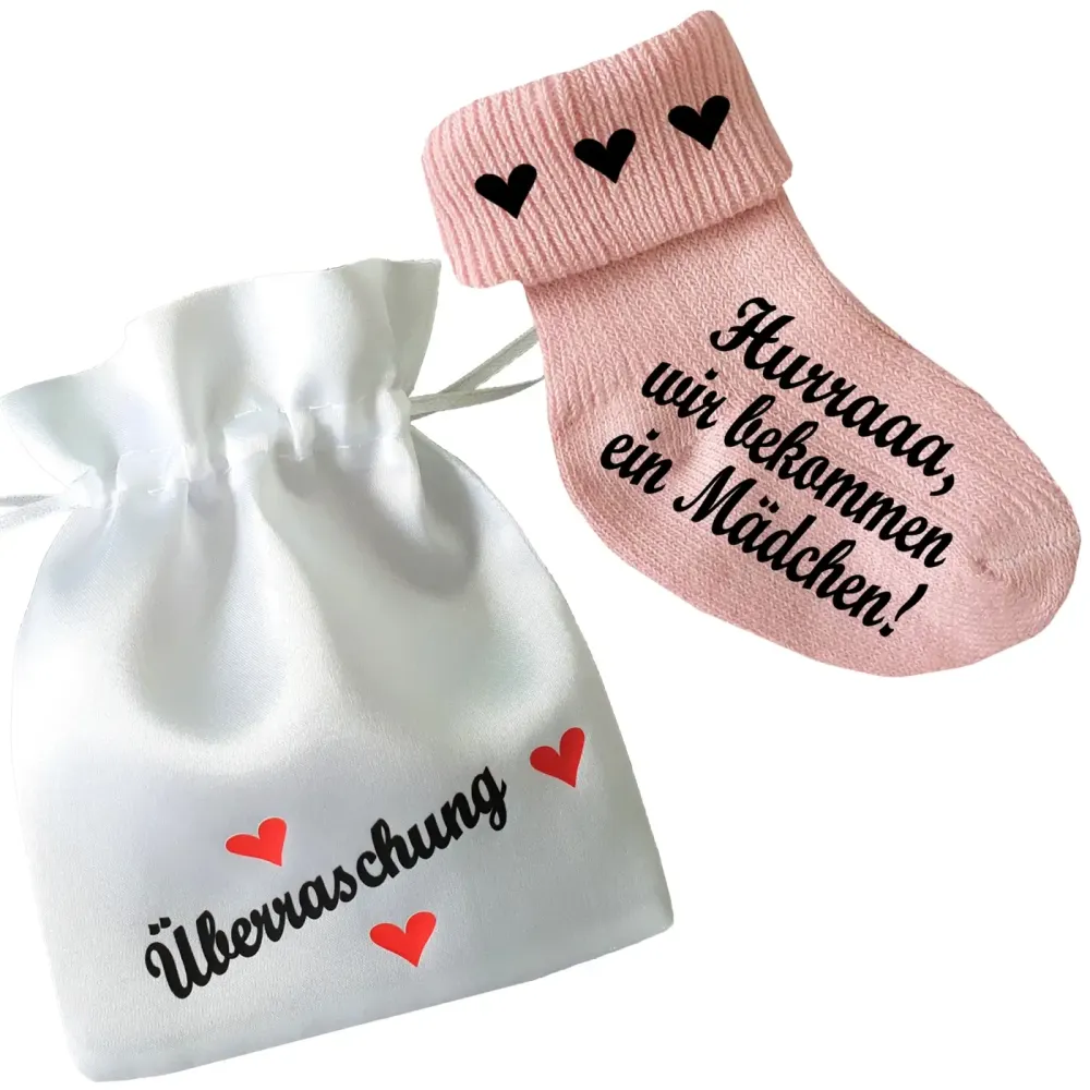 Preview: Babysocken Wir bekommen ein Kind