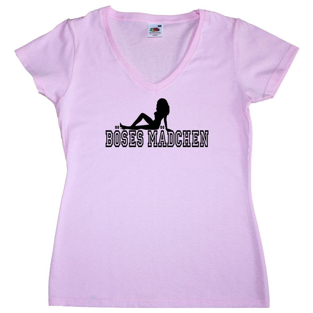 Damen T-Shirt Böses Mädchen