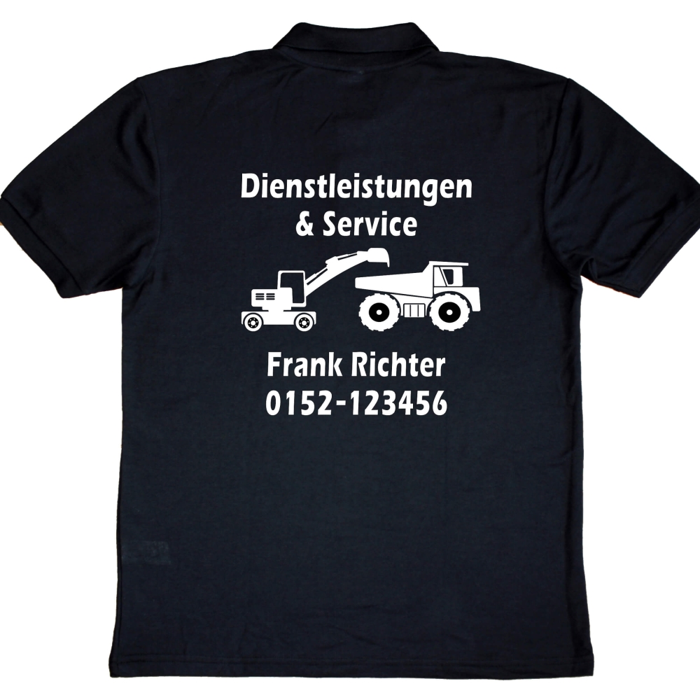 Polohemd mit Werbedruck