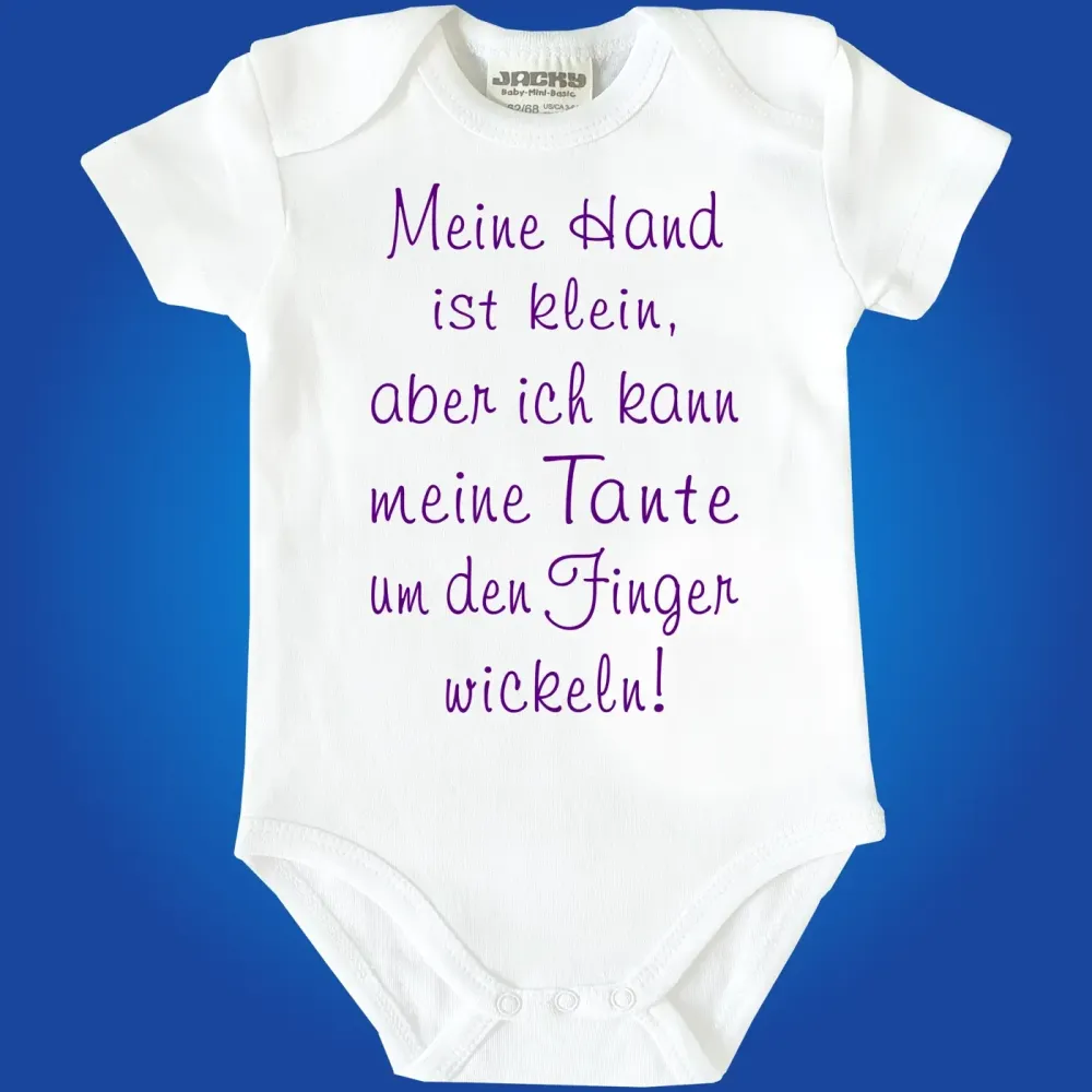 Preview: Babybody „Ich wickel Opa um den Finger“ in mehreren Farben