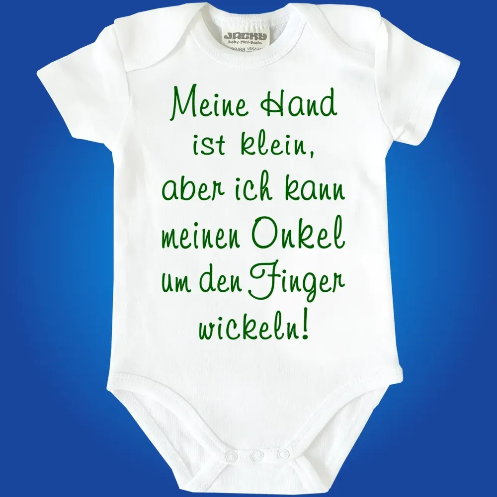 Preview: Witziger Babybody mit Spruch zur Geburt