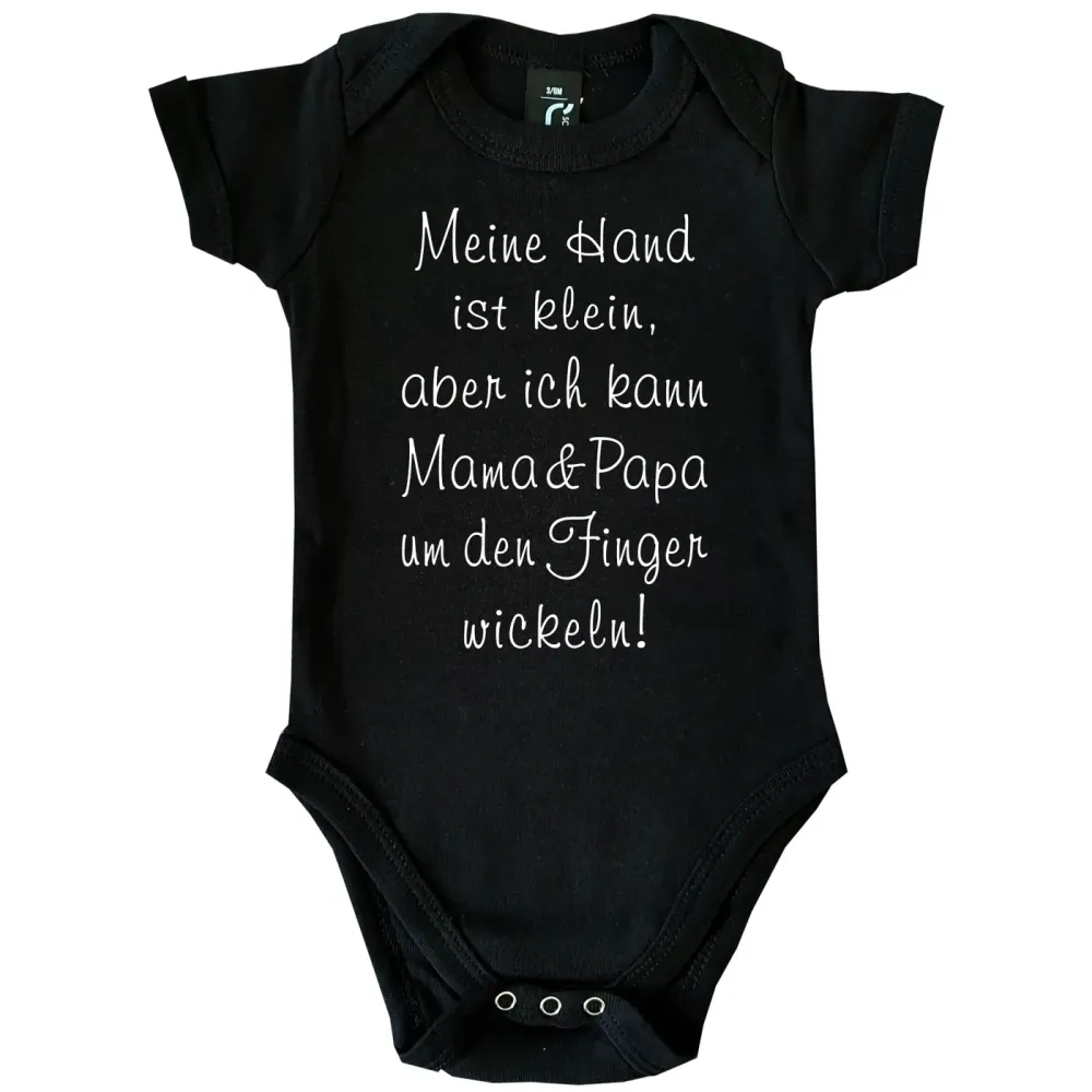 Preview: Baby‑Body „Ich wickel Uroma um den Finger“ mit süßem Spruch