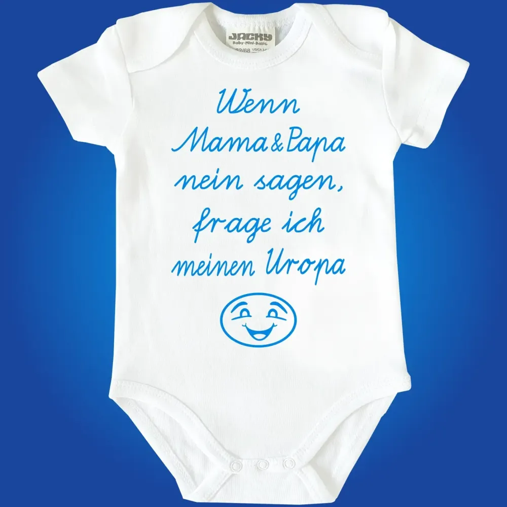 Baby‑Body „Wenn Mama & Papa nein sagen, frage ich Onkel“