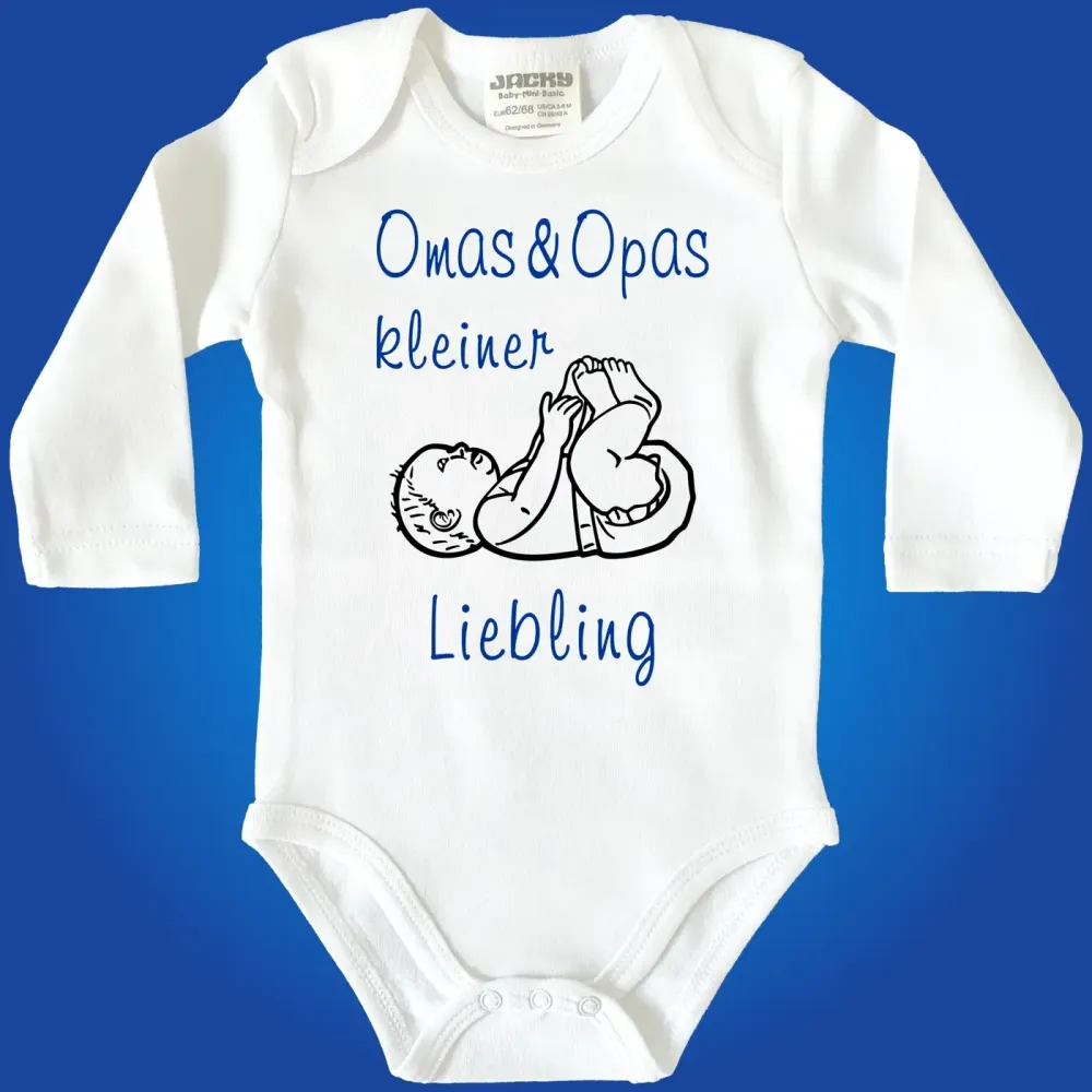 Baby-Body mit Aufdruck Omas und Opas kleiner Liebling