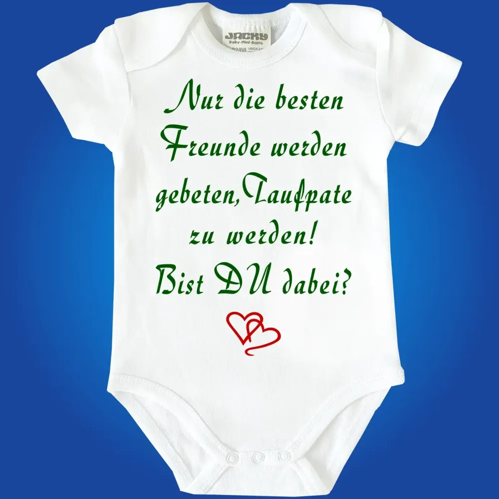 Baby-Body mit Druck Patenaltern werden