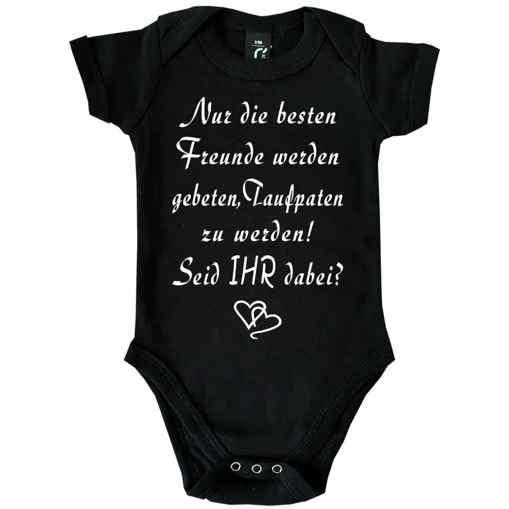Baby-Body mit Druck Taufpaten