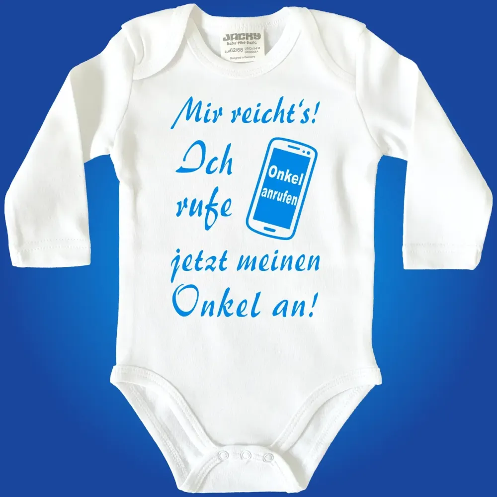 Baby‑Body mit humorvollem Spruch für Babys