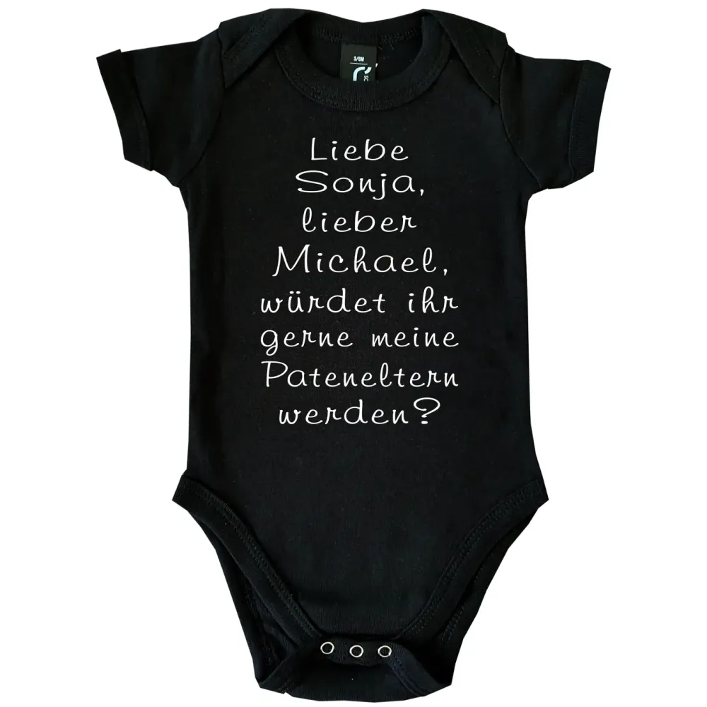 Babybody personalisiert für Patenonkel