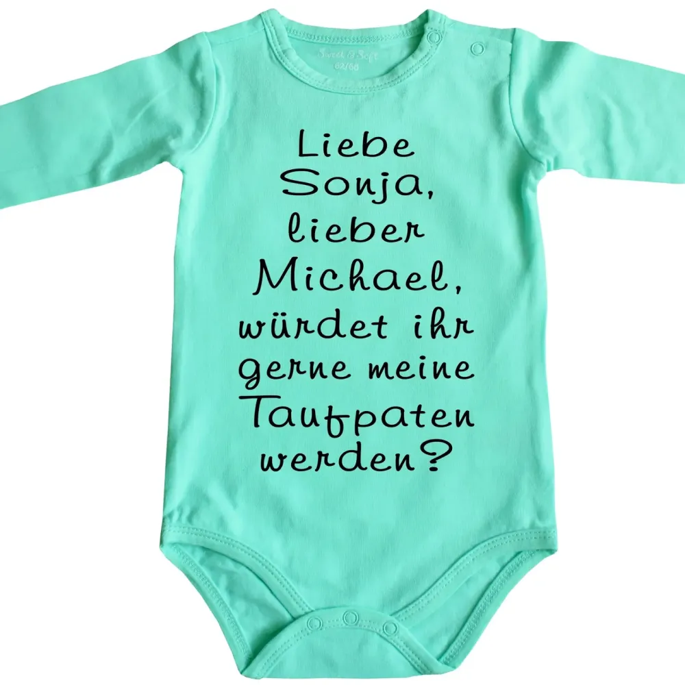 Preview: Baby-Body Taufpaten zur Taufe
