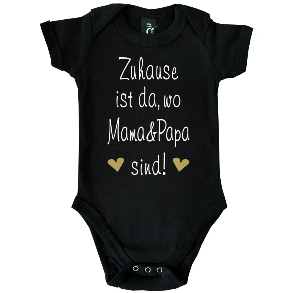 Baby‑Body „Zuhause ist da, wo Mama ist“