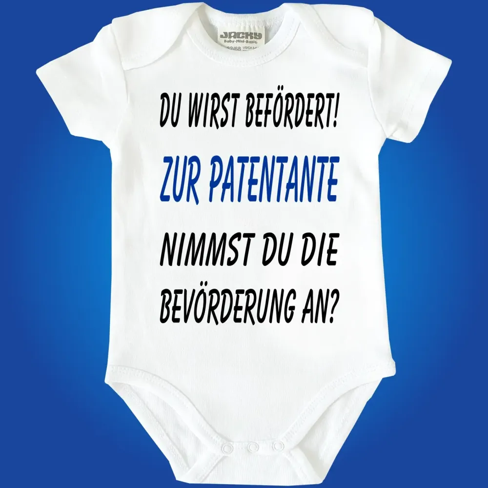 Baby-Body mit Druck Taufpaten