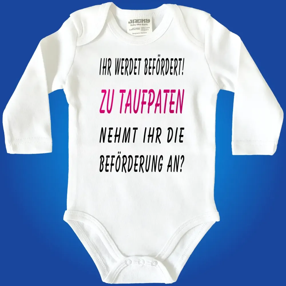 Baby-Body „Nimmst du die Beförderung an“