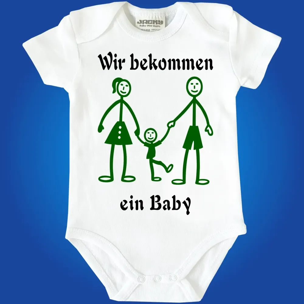 Baby-Body mit Druck Familie werden