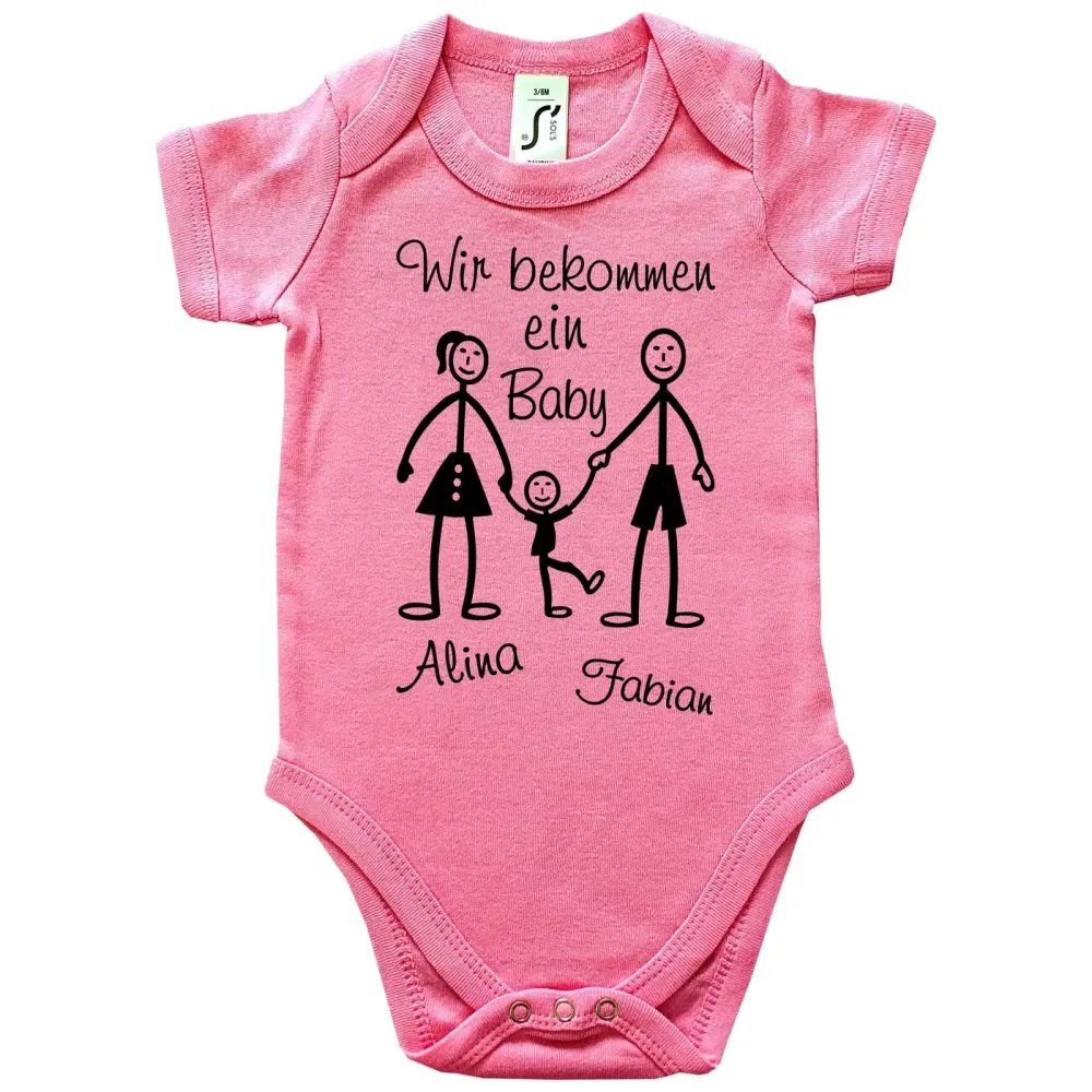 Preview: Babybody „Wir bekommen ein Baby“ ohne Personalisierung
