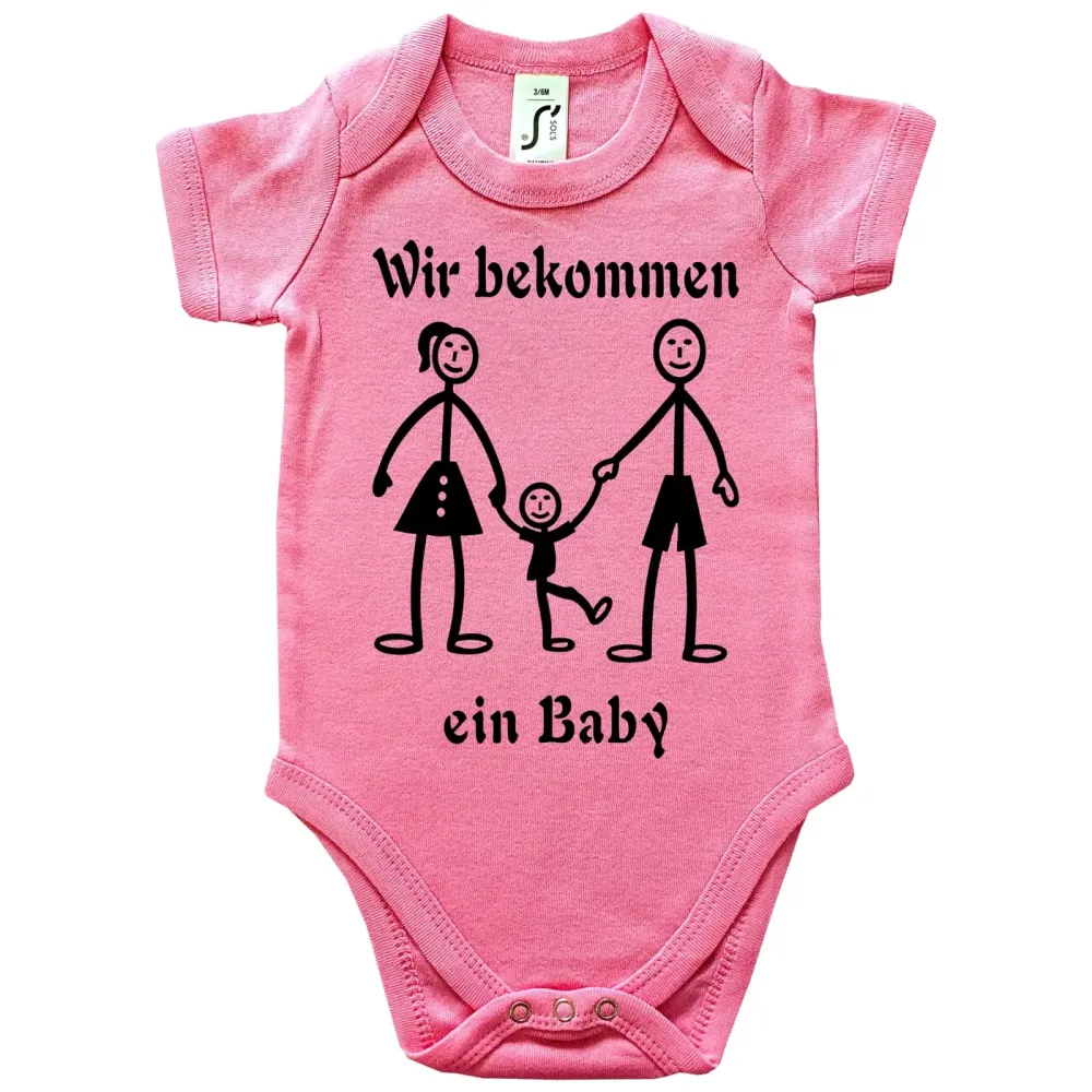 Baby-Body mit Druck Familienzuwachs