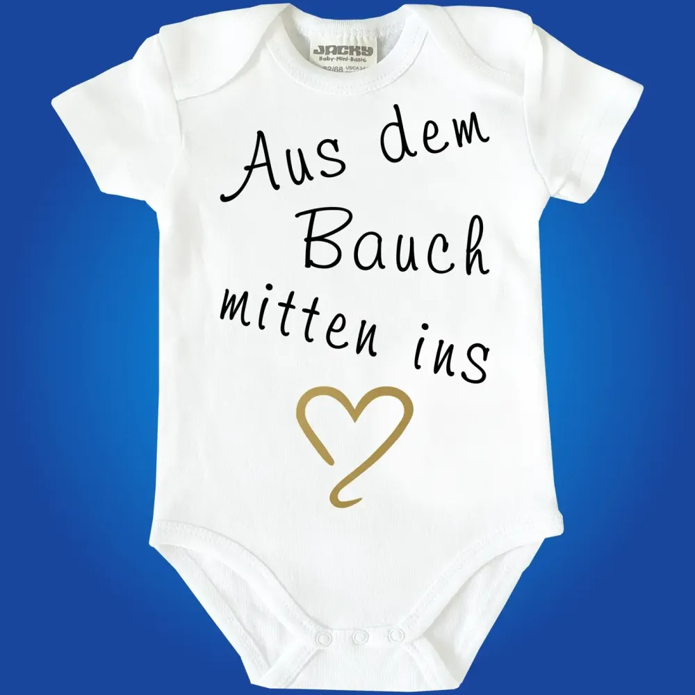 Preview: Babybody zur Geburt mit Herz