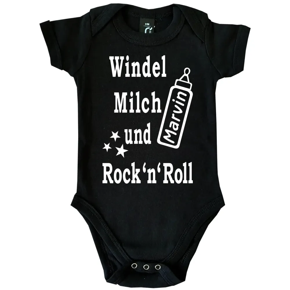 Baby Bodie mit Aufdruck Rock 'n' Roll