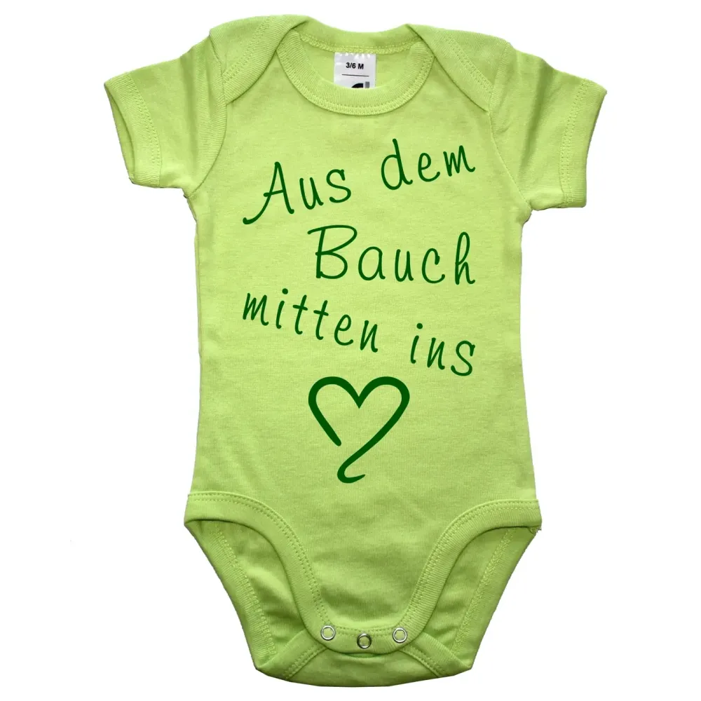 Baby-Body mit Herz zur Geburt